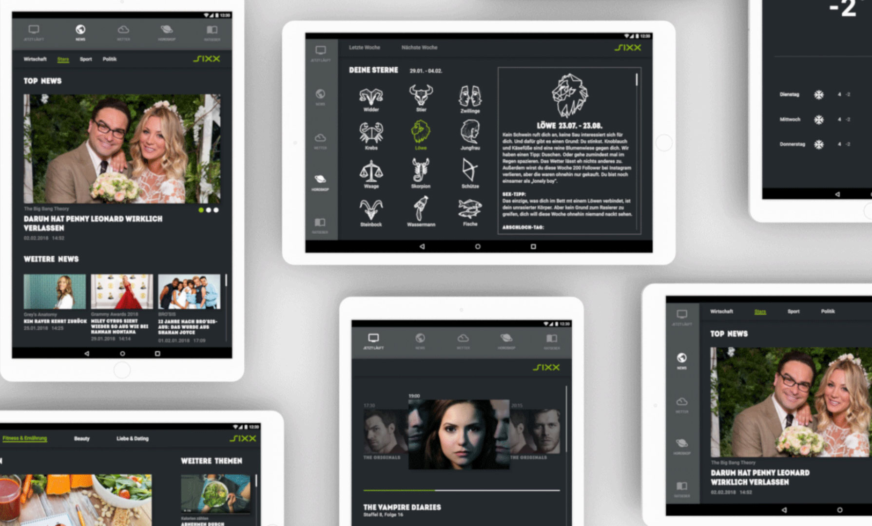 Screens - Tablet App
